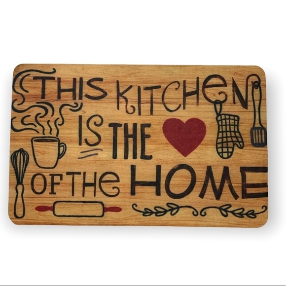 Photoprema Kitchen Accent Mat This Kitchen Is The Heart of The Home 17 X 28 in - Picture 3 of 16